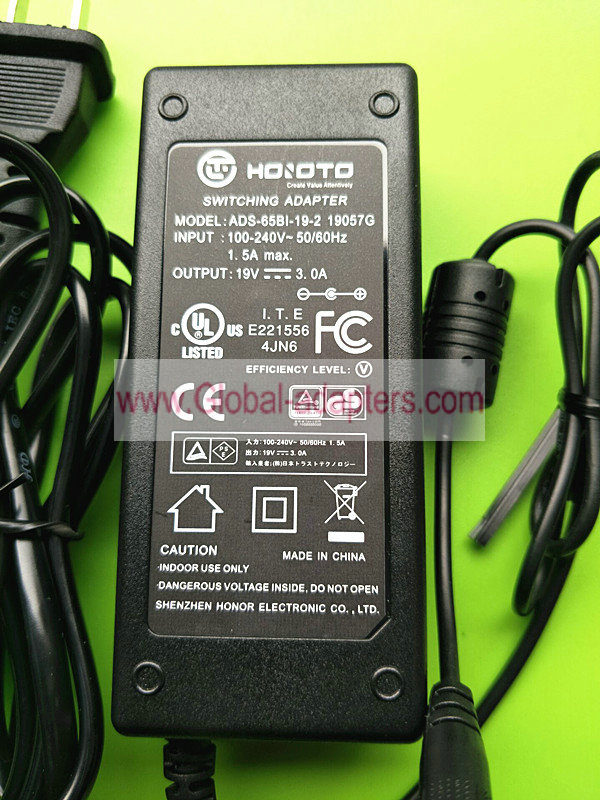 Genuine HOIOTO 12V 5A 60W ac adpater ADS-65BI-19-2 19057G power supply 5.5*2.5mm